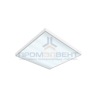 Светодиодный светильник "ВАРТОН" офисный встраиваемый/накладной 595*595*50мм 36 ВТ 6500К с микроволновым датчиком движения