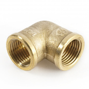 Отвод 90° латунный резьбовой равнопроходный STOUT (ВР/ВР) - 2"1/2