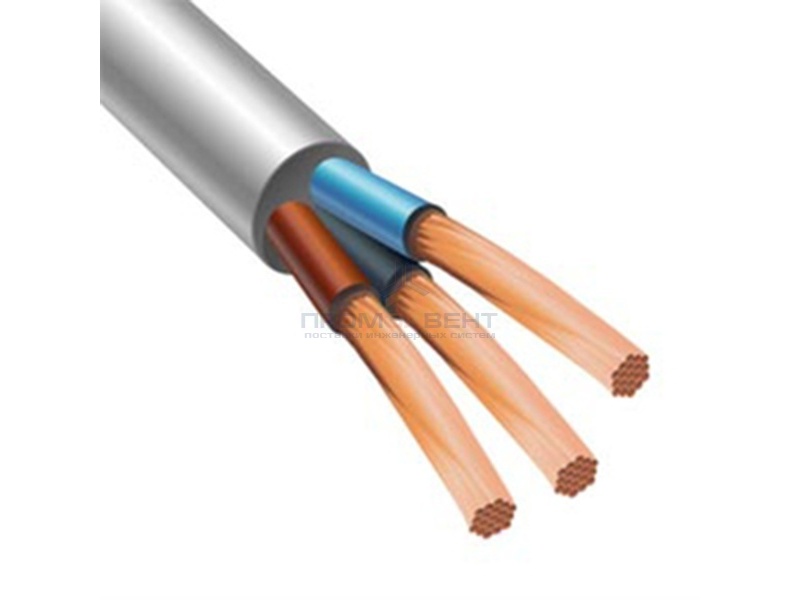 Провод ПВСнг(А)-LS 3х2,5 белый малодымный ГОСТ 7399 (БРЭКС)