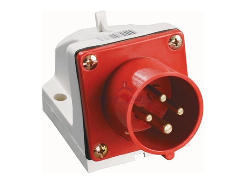 Вилка 514 стационарная 3Р+РЕ 16А 380В IP44 ИЭК