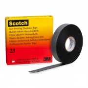 Самослипающаяся резиновая лента 3M Scotch 23 черная 19мм х 9,1 метра (от -40°С до +130°С)