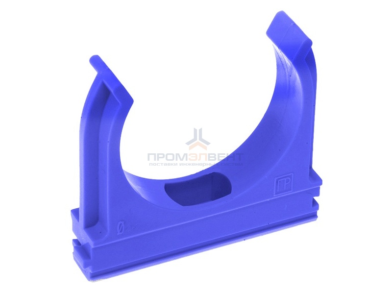 Крепёж-клипса для труб д16 синяя [уп. 100шт]