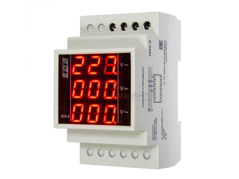 Вольтметр трехфазный WN-3