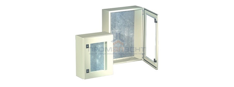 Навесной шкаф CE, с прозрачной дверью, 500 x 500 x 200мм, IP55