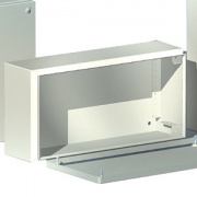 Сварной металлический корпус CDE, 400х400х120 мм, с фланцами, IP55