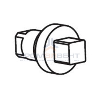 Личинка замка, для вкладыша, под ключ квадратного профиля 7мм