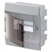 Бокс в нишу ABB Mistral41 6М прозрачная дверь c клеммным блоком